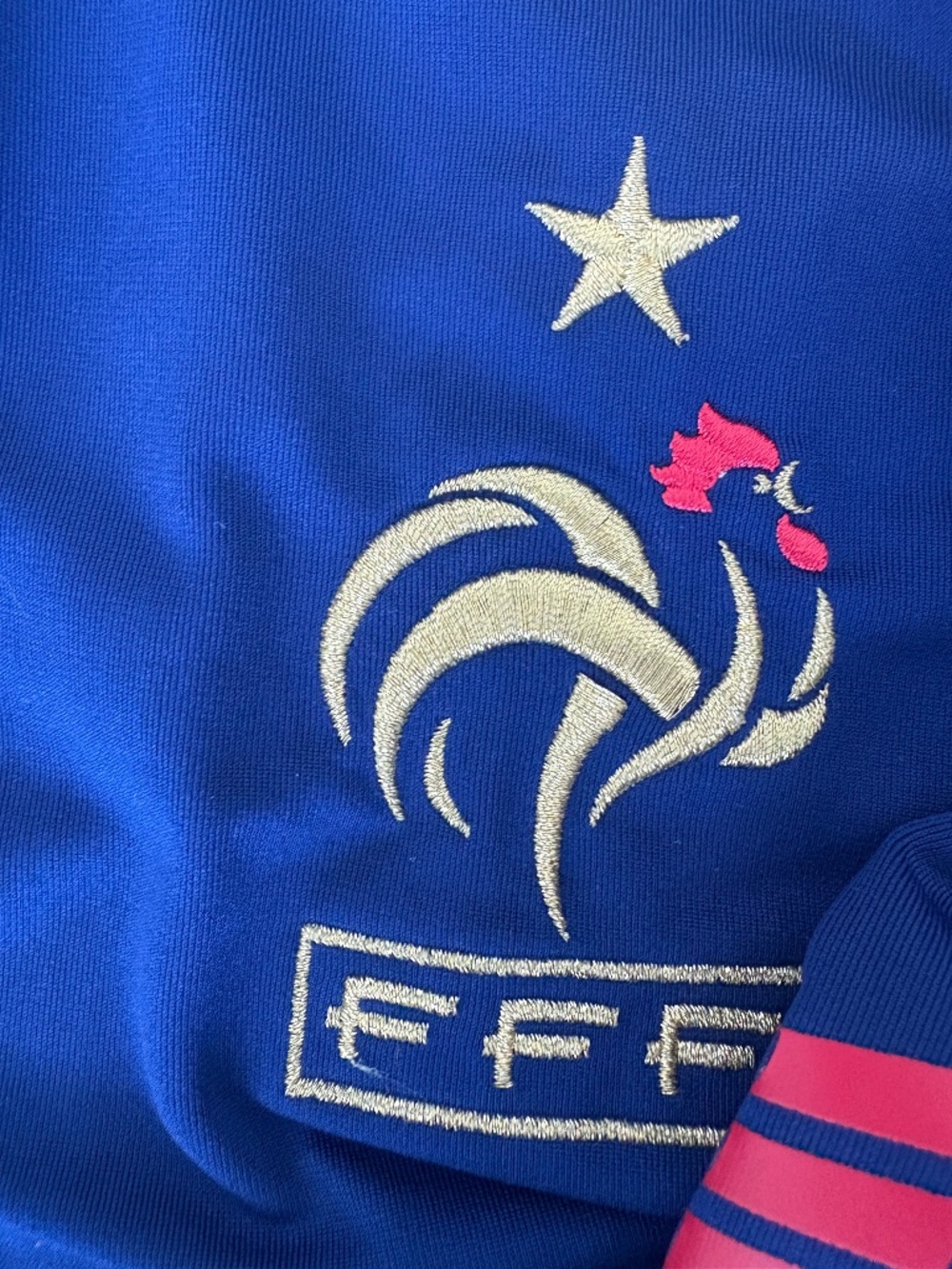 Adidas France FFF 2008/09 Home Jersey Size M Soccer Shirt - Picture 7 of 10